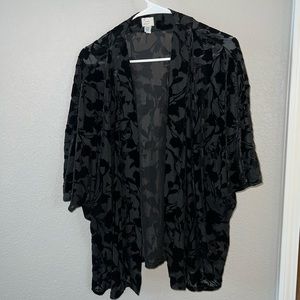 Black Velvet Cardigan